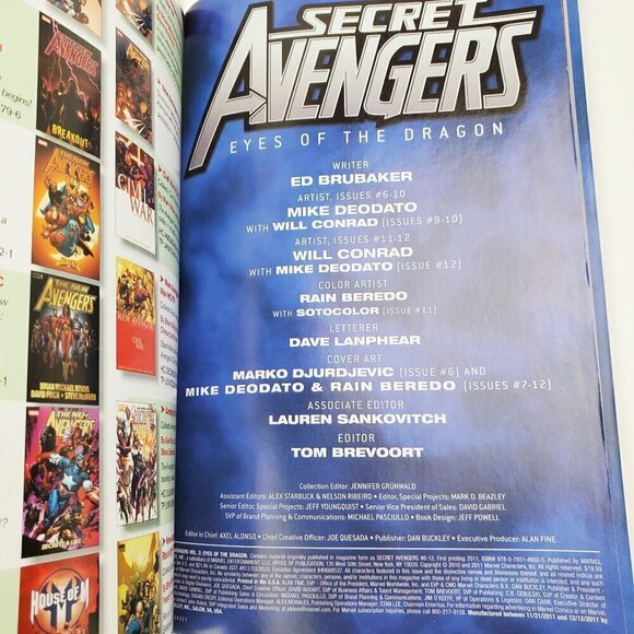 Secret Avengers Eyes of Dragon Marvel TPB Book Graphic Novel Comic Brubaker - Picture 6 of 10
